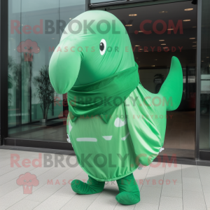 Green Whale mascotte...