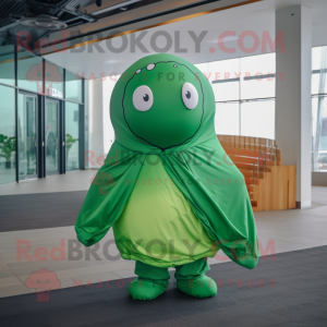 Green Whale maskot kostume...