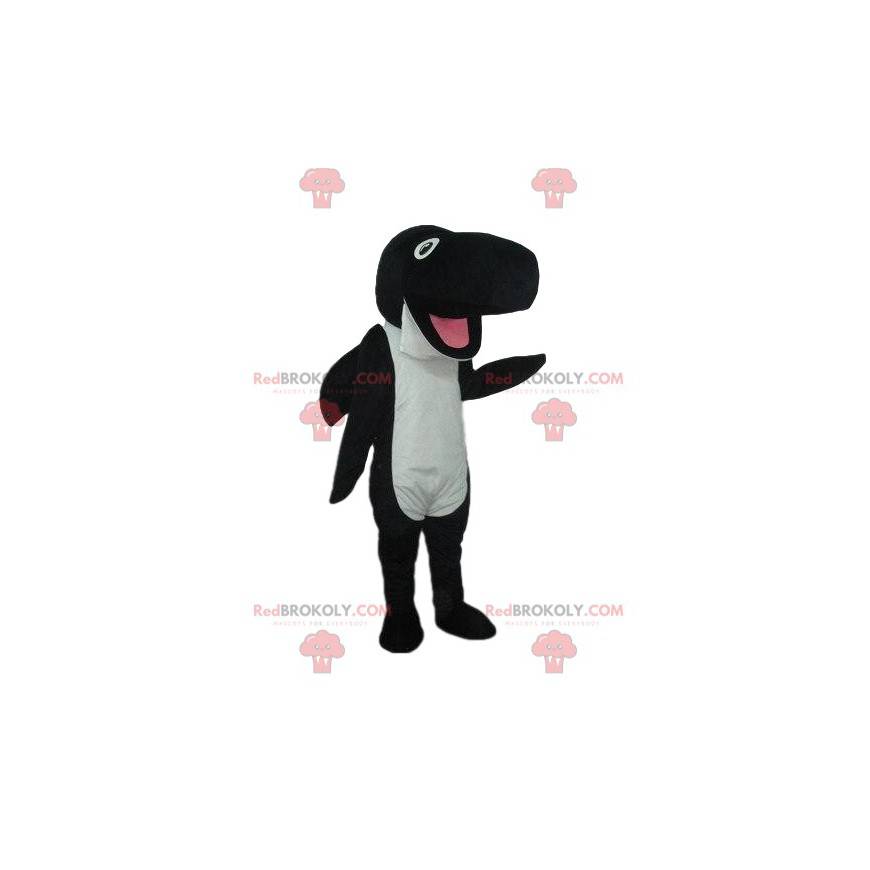 Maskot Orca, černá a bílá velryba, mořský kostým - Maskot Orca, černá a bílá velryba, mořský kostým -