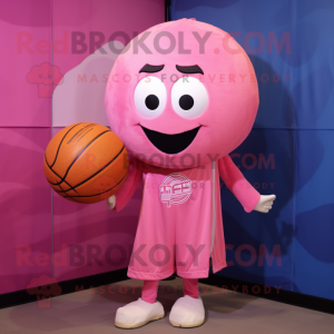 Różowa piłka do koszykówki...