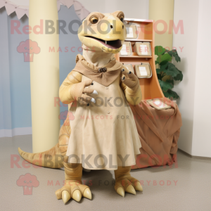 Tan Iguanodon mascotte...