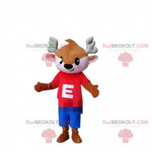 Reindeer mascot, small caribou costume, reindeer costume -