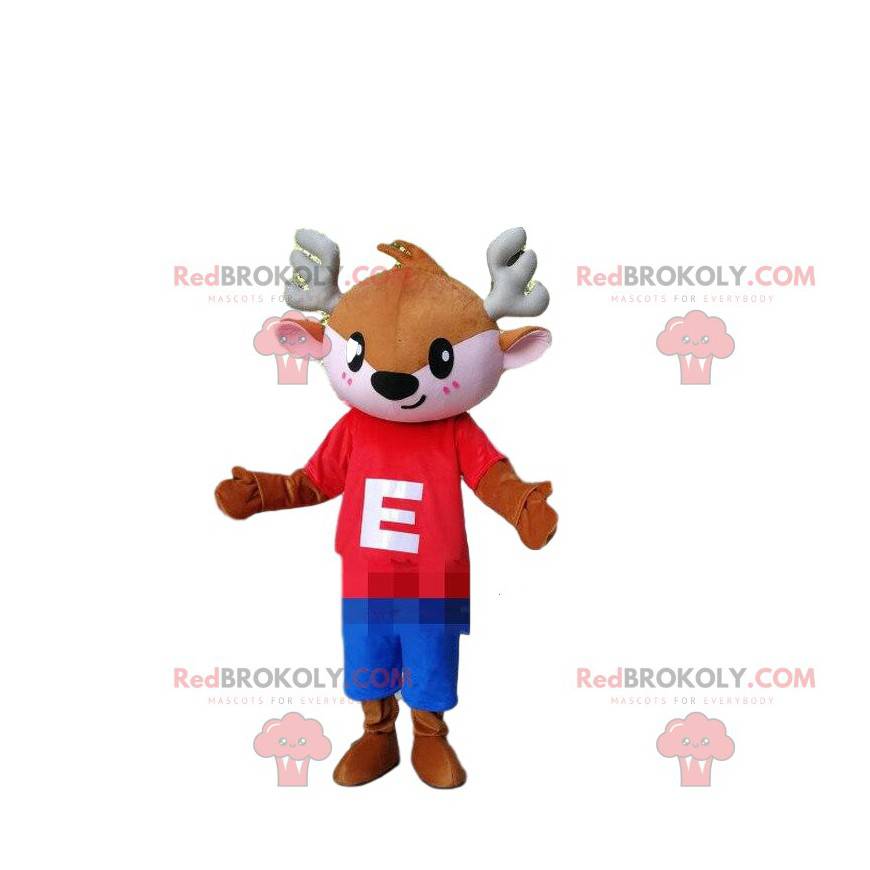 Reindeer mascot, small caribou costume, reindeer costume -