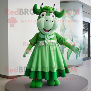 Green Cow mascotte kostuum...