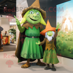 Olive Witch maskot kostume...