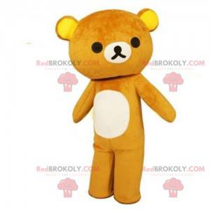 Mascotte teddybeer, berenkostuum, bruine teddybeer -