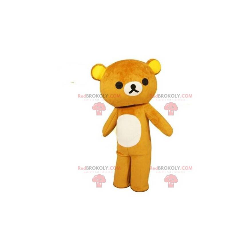 Mascotte teddybeer, berenkostuum, bruine teddybeer -