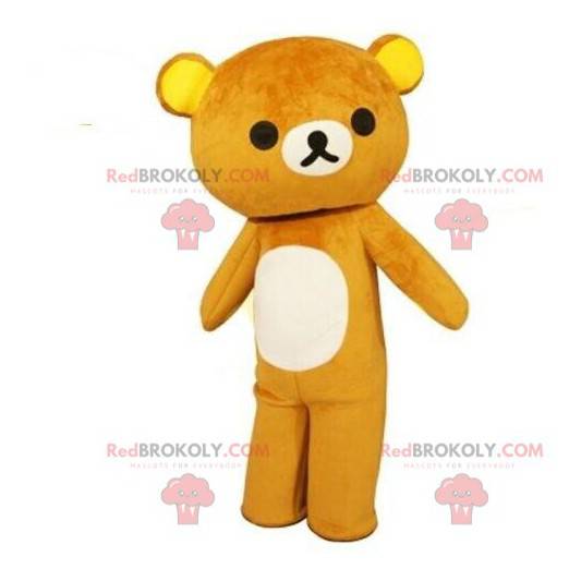 Mascotte teddybeer, berenkostuum, bruine teddybeer -