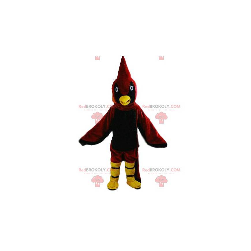 Mascota pájaro rojo y amarillo, traje de pájaro colorido - Mascota pájaro rojo y amarillo, traje de pájaro colorido -