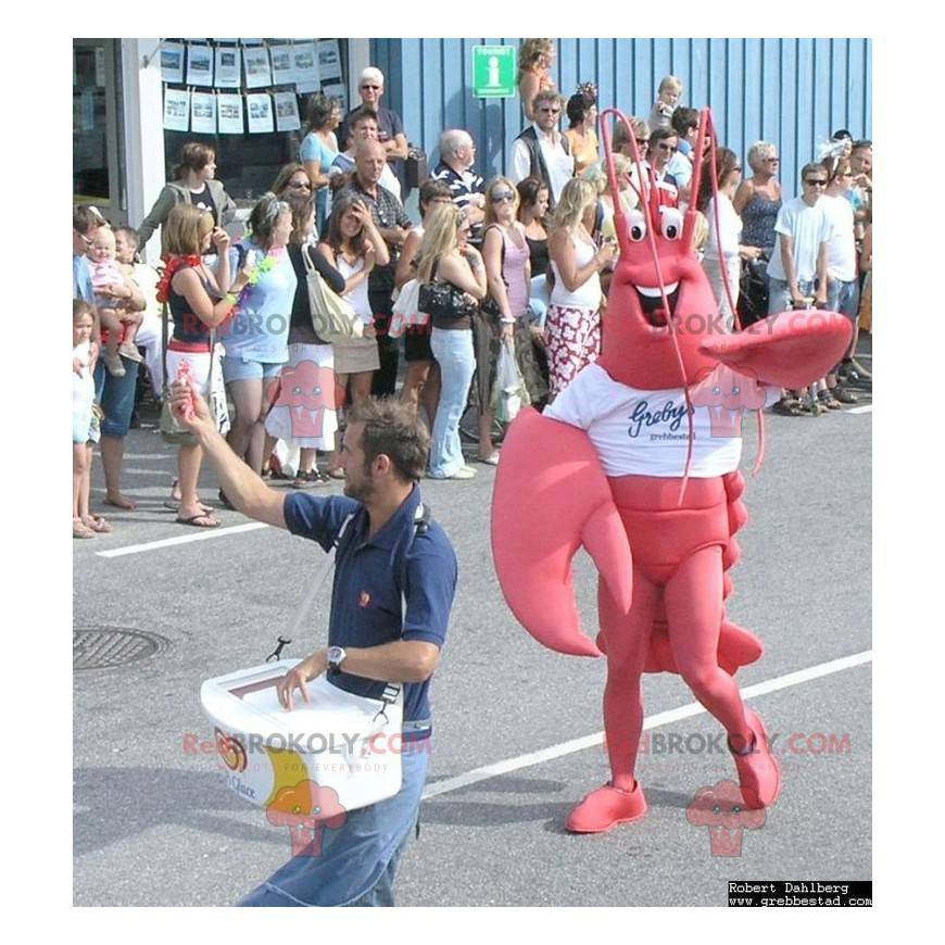 Riesenmaskottchen mit rotem Hummer - Redbrokoly.com