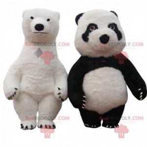 Mascotas oso inflable, trajes de oso de peluche gigantes -