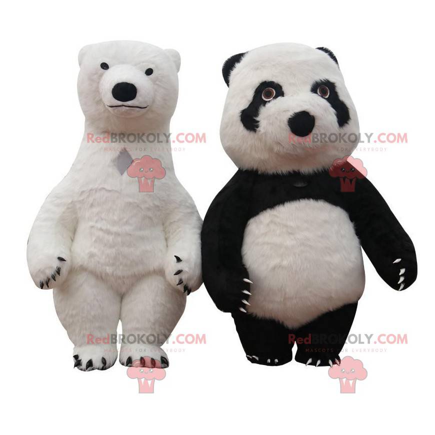 Opblaasbare beer-mascottes, gigantische teddybeerkostuums - Opblaasbare beer-mascottes, gigantische teddybeerkostuums -