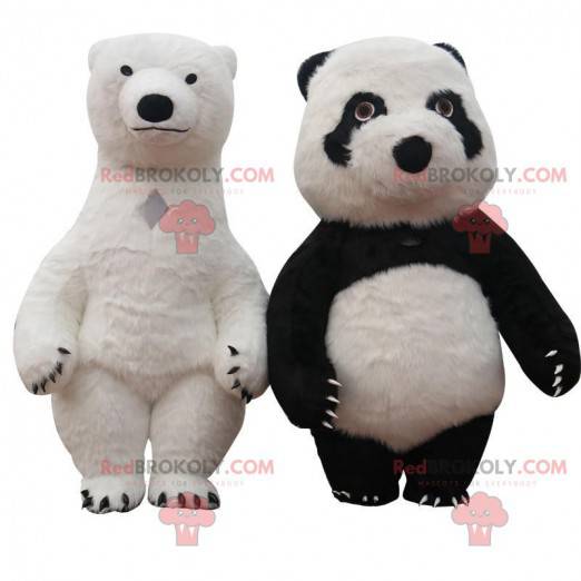 Inflatable bear mascots, gigantic teddy bear costumes -