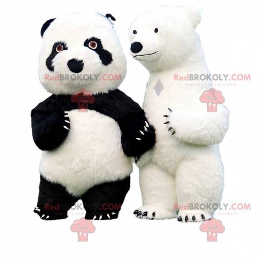 Inflatable bear mascots, gigantic teddy bear costumes -