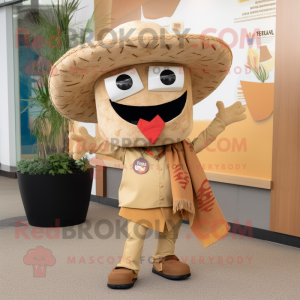 Tan Tacos maskot kostume...