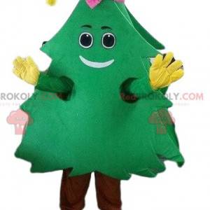 Maskot zelená jedle, kostým strom, vánoční stromeček -