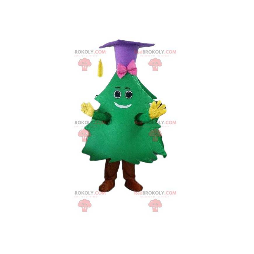 Mascota de abeto verde, disfraz de árbol, árbol de Navidad -