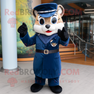 Navy Marten maskot kostume...