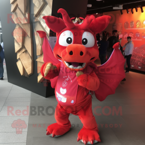 Red Dragon maskotdrakt...