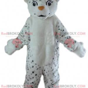 White and black tiger mascot, leopard costume, giant tiger -