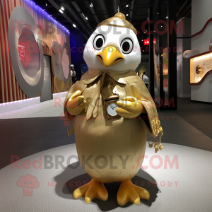 Goldpinguin Maskottchen...