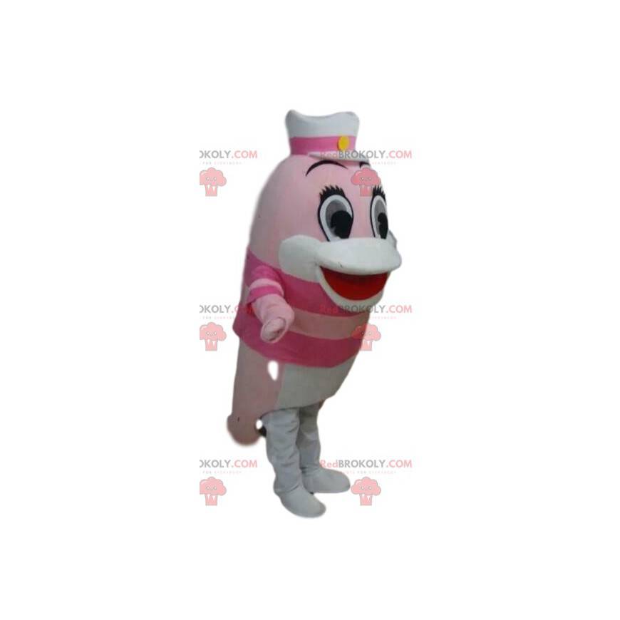 Rosa Delfinmaskottchen, Fischkostüm, Seemaskottchen - Rosa Delfinmaskottchen, Fischkostüm, Seemaskottchen -