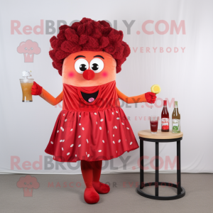 Red Hamburger mascotte...