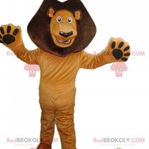 Mascot Alex, famoso león de dibujos animados de Madagascar -
