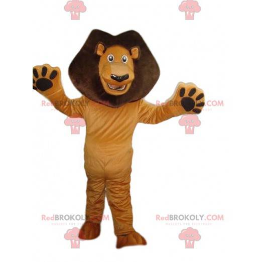 Mascot Alex, beroemde leeuw uit Madagascar cartoon -