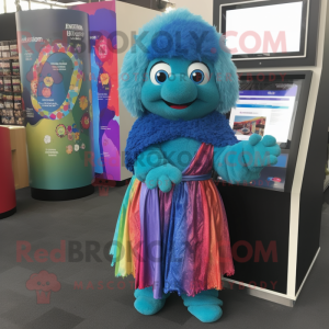 Turquoise Rainbow mascotte...