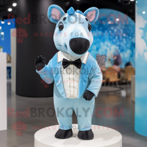 Sky Blue Tapir mascotte...