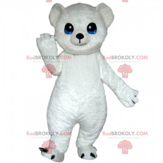 Eisbärenmaskottchen, weißes Teddybärkostüm - Redbrokoly.com