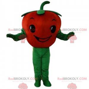 Tomaat mascotte, groentekostuum, vermomming van rood fruit -