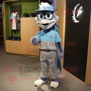 Gray Blue Jay mascotte...