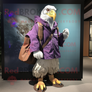 Purple Bald Eagle mascotte...