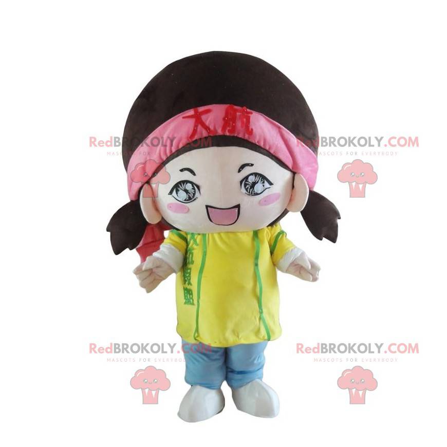 Maskot barevné dívky, dětské kostýmy - Redbrokoly.com Maskot barevné dívky, dětské kostýmy - Redbrokoly.com