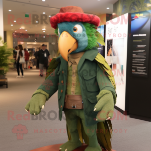 Forest Green Macaw mascotte...