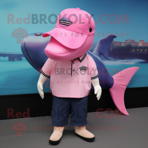 Roze bultrug mascotte...