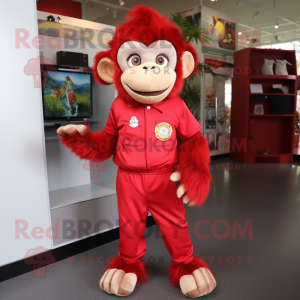 Postava maskota Red Monkey...