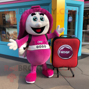 Magenta Bagels mascotte...