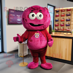 Magenta Bagels maskot...