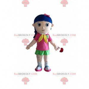 Mascota de niña, disfraz de colegiala, niña - Redbrokoly.com