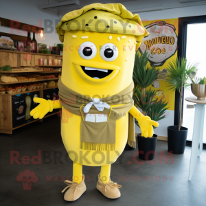 Citroengeel Tacos mascotte...