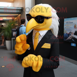 Yellow Bald Eagle mascotte...