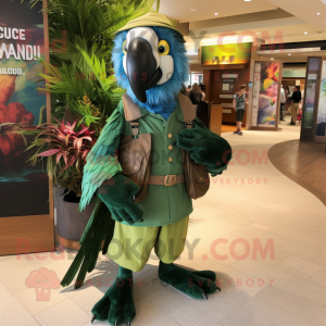 Forest Green Macaw mascotte...