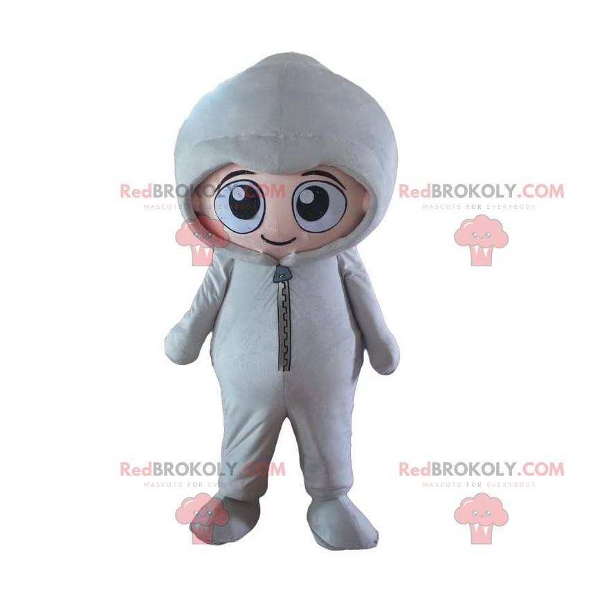 Boy mascot in jumpsuit, astronaut costume - Redbrokoly.com