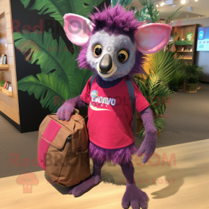 Magenta Aye-Aye mascotte...