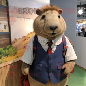  Capybara maskot kostume...