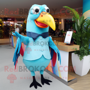 Sky Blue Toucan mascotte...