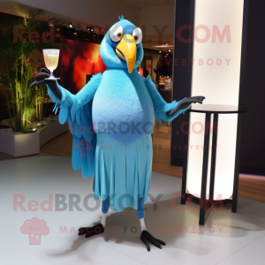 Sky Blue Toucan maskot...